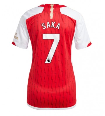 Maillot de foot Arsenal Bukayo Saka #7 Domicile Femmes 2023-24 Manches Courte